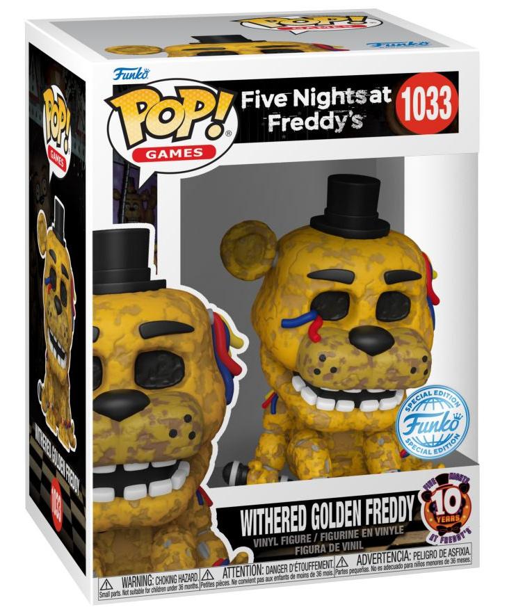 Funko - POP! - Five Nights at Freddy's - Withered Golden Freddy Vinyl