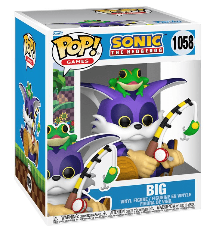 Funko - POP! - Sonic - Big the Cat with Froggy 6" Vinyl