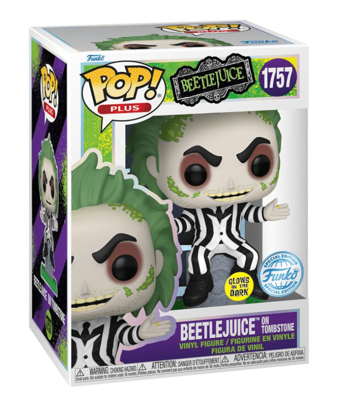 Funko - POP! - Beetlejuice - Beetlejuice on Tombstone Glow Vinyl