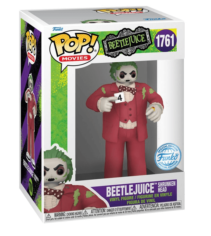 Funko - POP! - Beetlejuice - Beetlejuice (Shrunken Head) Vinyl