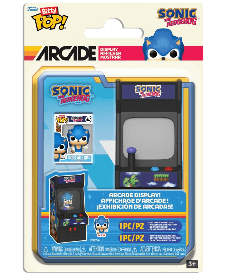 Funko - POP! - Sonic the Hedgehog - Sonic with Ring Bitty Arcade