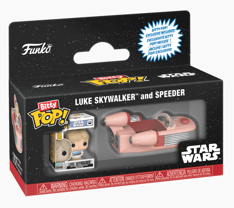 Funko - POP! - Star Wars - Speeder with Luke Bitty Pop! Ride