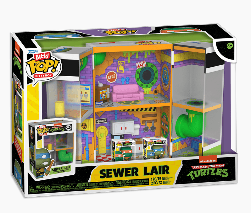 Funko - POP! - Teenage Mutant Ninja Turtles - Sewer Home Bitty Box Playset
