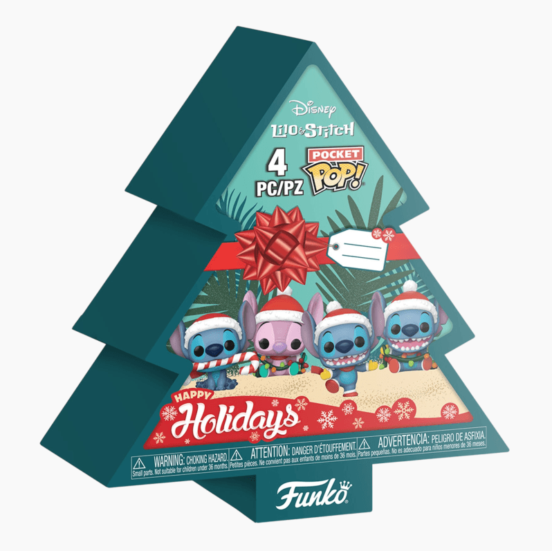 Funko - POP! - Lilo & Stitch - Holiday Tree Box Pocket Pop! 4-Pack