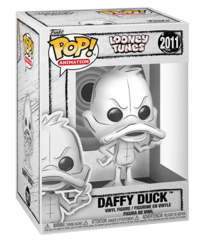 Funko - POP! - Looney Tunes: Sketched – Daffy Duck Vinyl