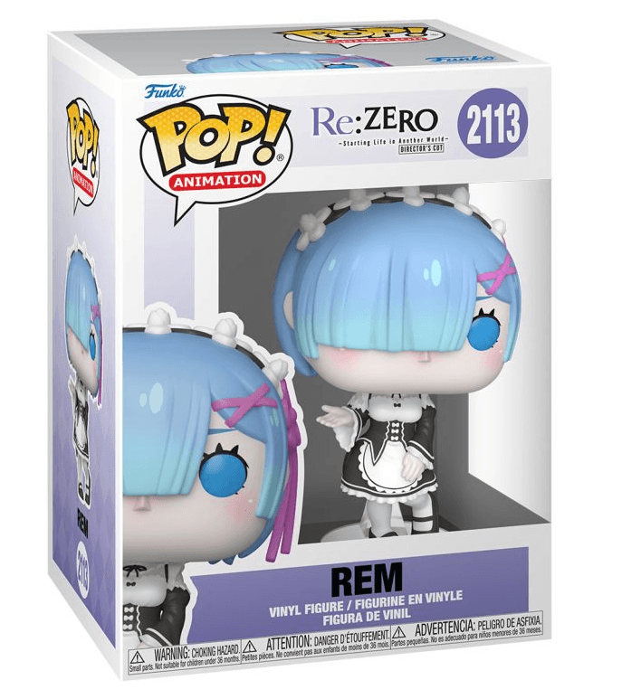 Funko - POP! - Re:Zero - Starting Life in Another World - Rem (with Chase) Vinyl, sortiert, 1 Stück