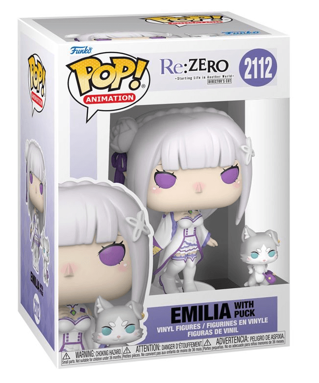 Funko - POP! - Re:Zero - Starting Life in Another World - Emilia & Puck Vinyl
