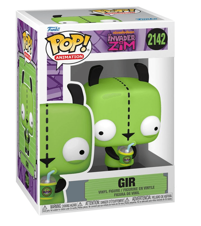 Funko - POP! - Invader Zim - GIR (with Drink) Vinyl