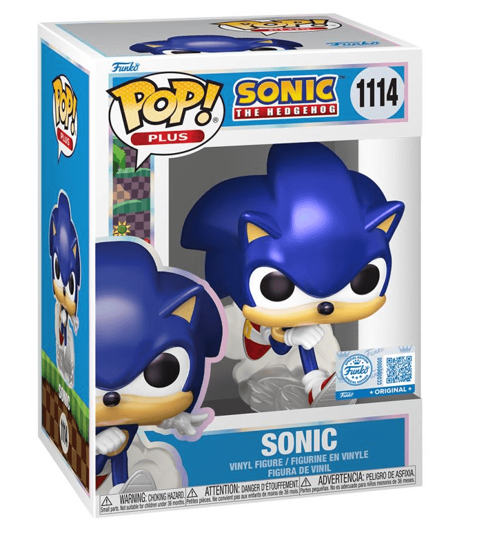 Funko - POP! - Sonic The Hedgehog - Sonic (Pearlescent) Plus