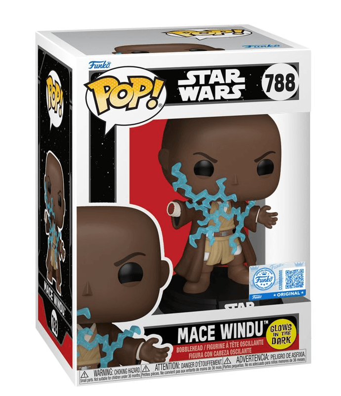 Funko - POP! - Star Wars: Revenge of the Sith - Mace Windu Electricity Glow Vinyl