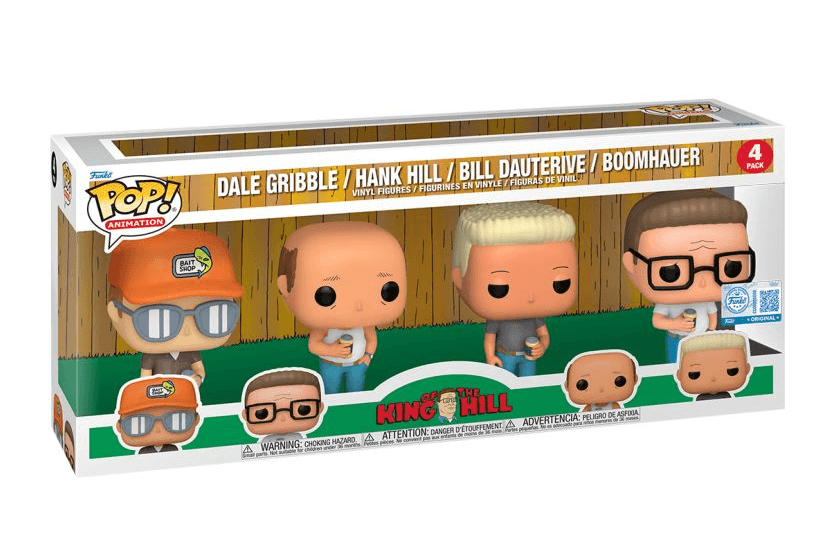 Funko - POP! - King of the Hill - Dale, Hank, Bill & Boomhauer 4-Pack