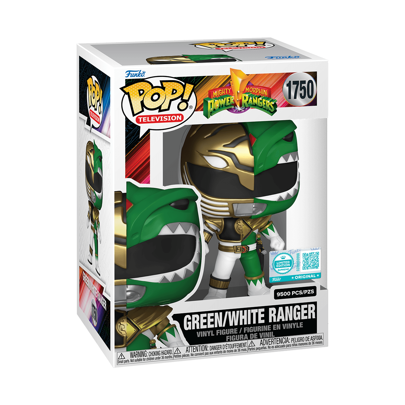 Funko - POP! - Power Rangers Green/White Ranger Vinyl