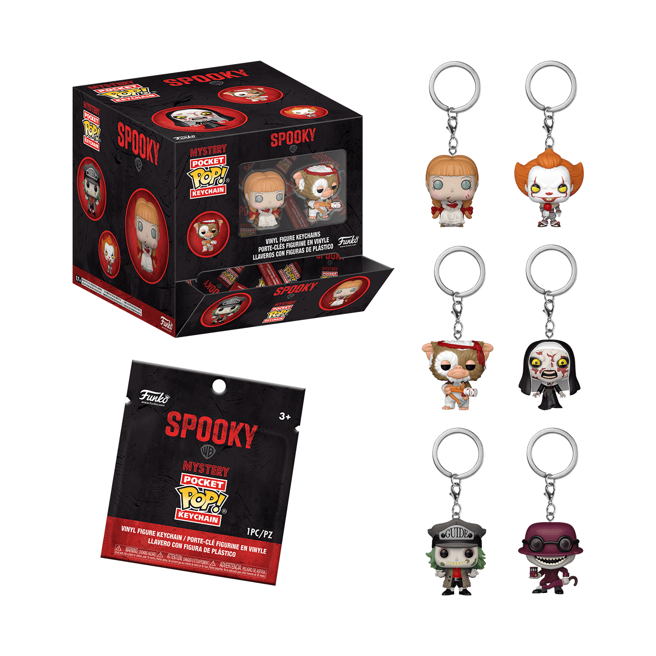 Funko Mystery POP! Keychain Spooky Warner Bros. Blind Bag sortiert (Keine Auswahl möglich)