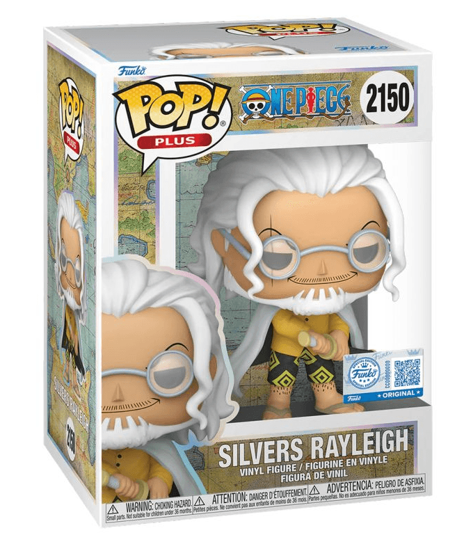 Funko - POP! - One Piece - Silvers Rayleigh (with Chase) Plus Vinyl, sortiert, 1 Stück