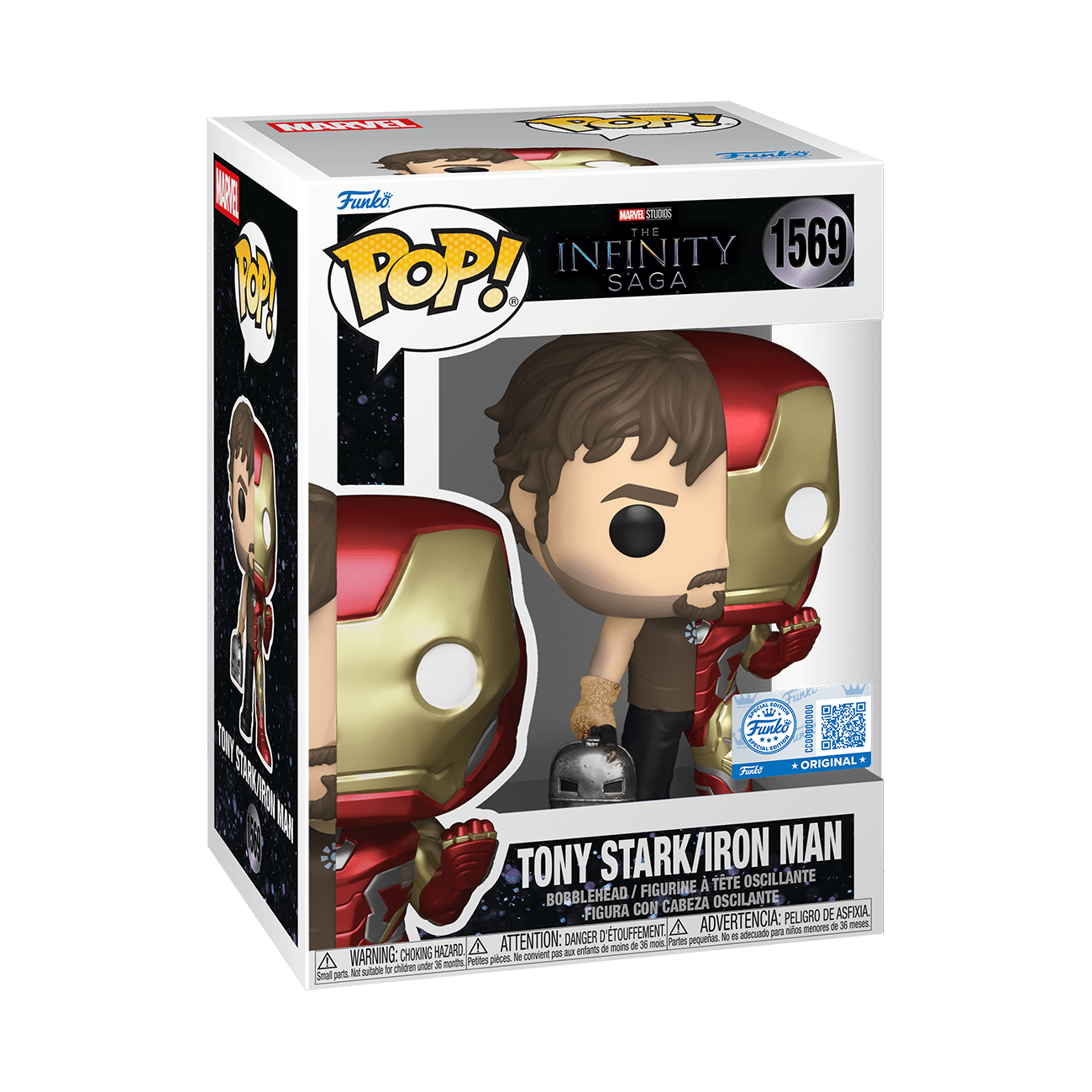 Funko - POP! - Marvel: Split - Tony Stark/Iron Man RS