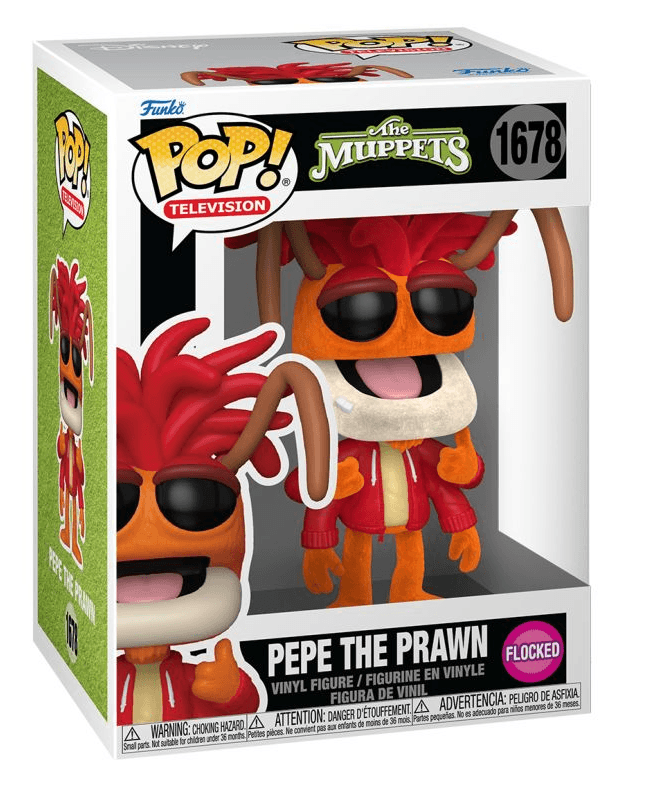 Funko - POP! - Muppets - Pepe the Prawn (Flocked) Vinyl