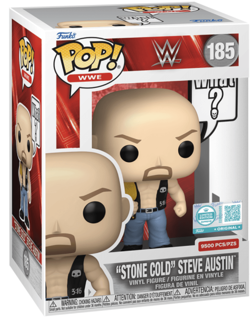 Funko - POP! - WWE – WWE – Stone Cold Steve Austin „What?“ #185