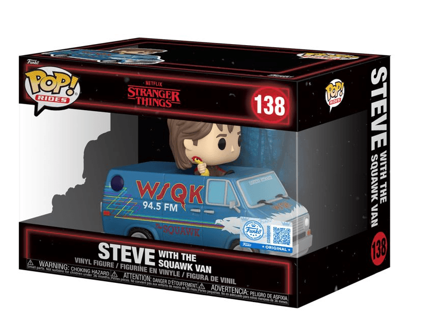 Funko - POP! - Stranger Things - Steve with Squawk Van Ride