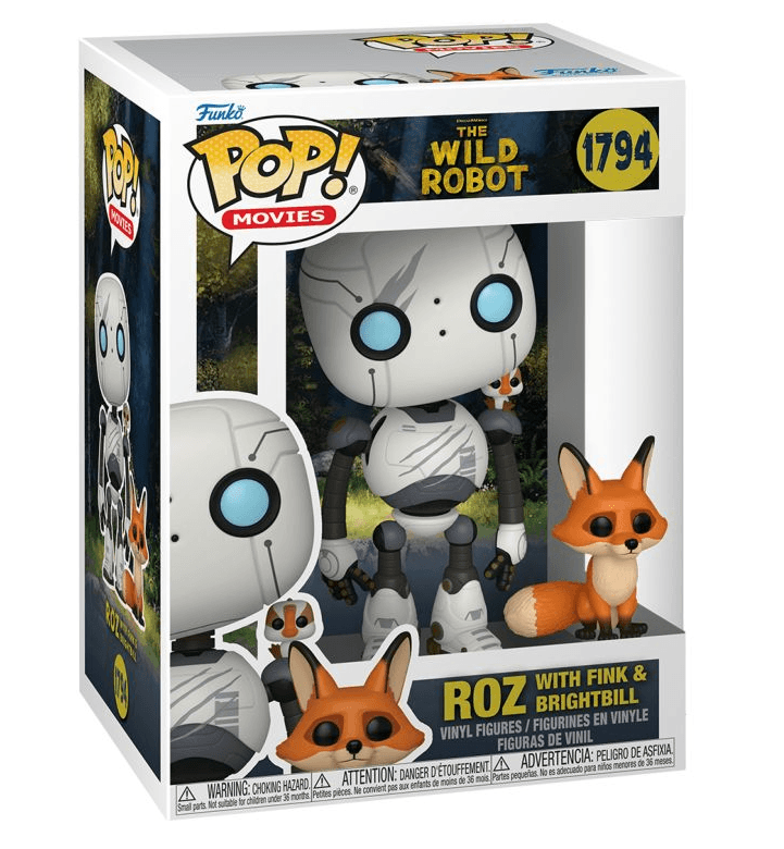 Funko - POP! - The Wild Robot - Roz with Fink & Brightbill Vinyl