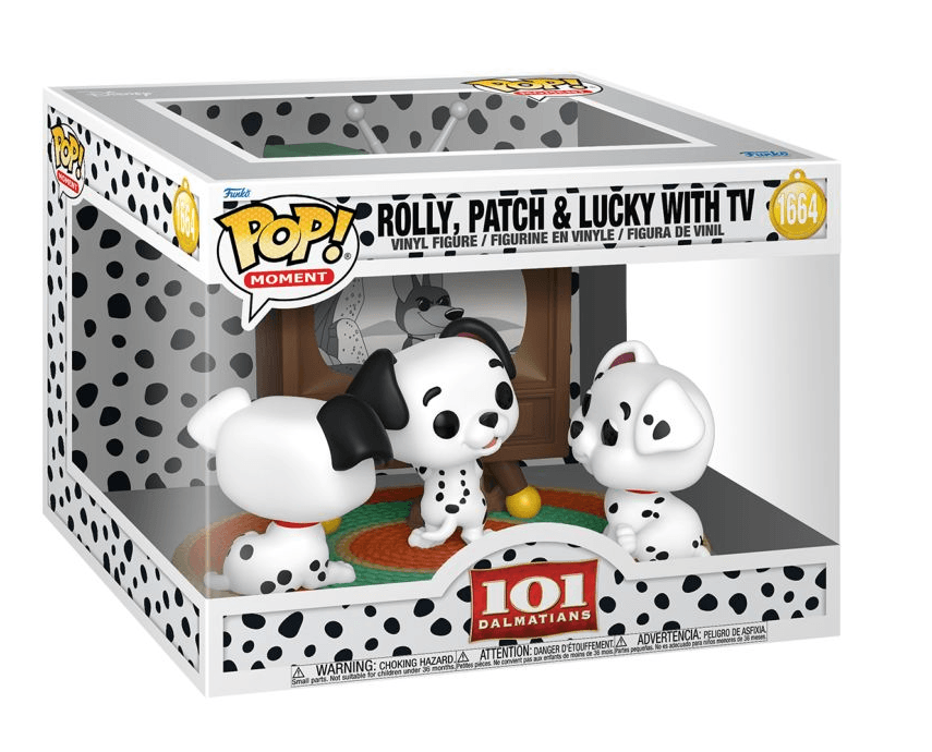 Funko - POP! - 101 Dalmatians (1961) - Rolly, Patch & Lucky with TV Moment