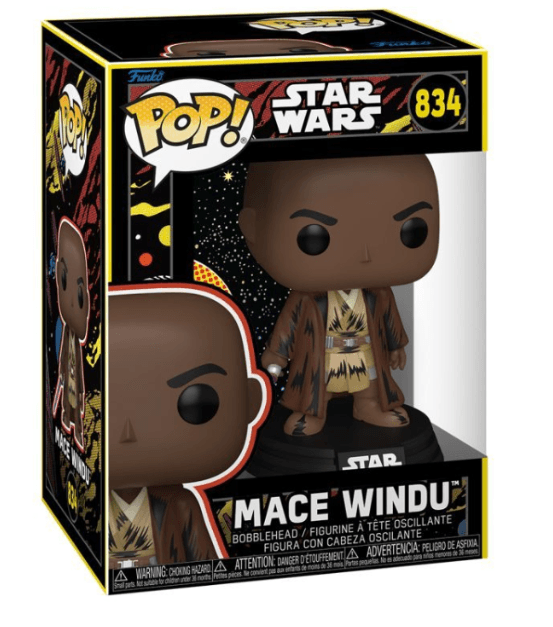 Funko - POP! - Star Wars – Mace Windu (Retro) Vinyl Bobble‑Head Figur ca. 11 cm