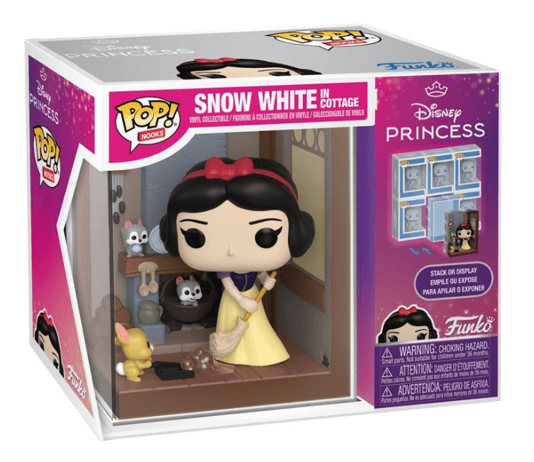 Funko - POP! - Disney  Nook Schneewittchen im Häuschen – Sammler‑Display mit Acrylhülle