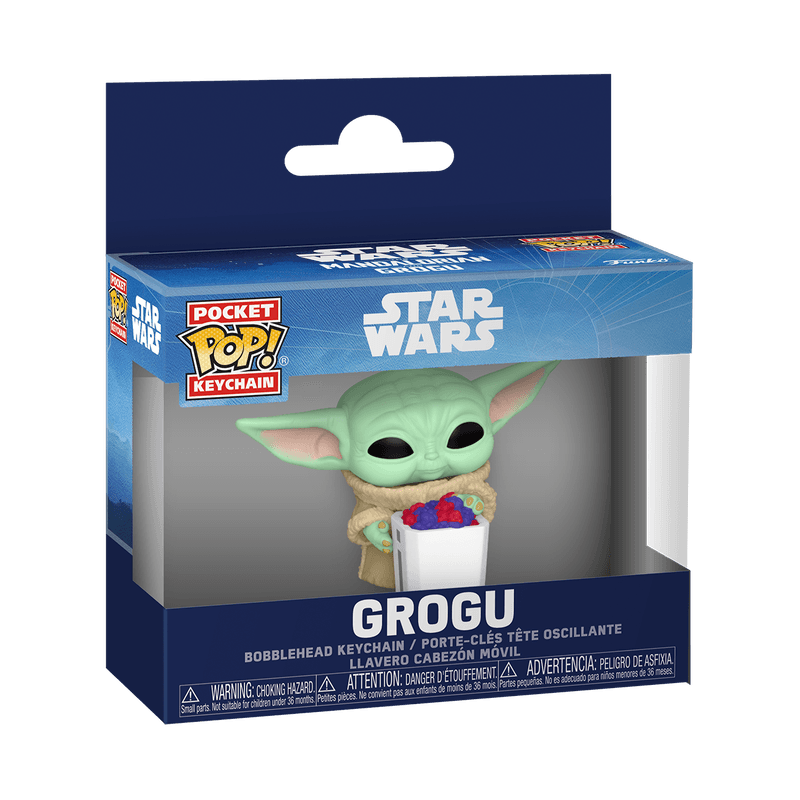 Funko - POP! - Star Wars - Keychain Grogu with Popcorn