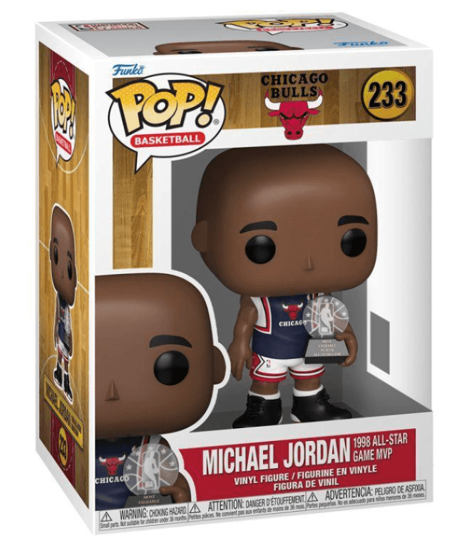 Funko - POP! - NBA Chicago Bulls – Michael Jordan 1998 All‑Star Game MVP Vinyl Figur ca. 9,9 cm