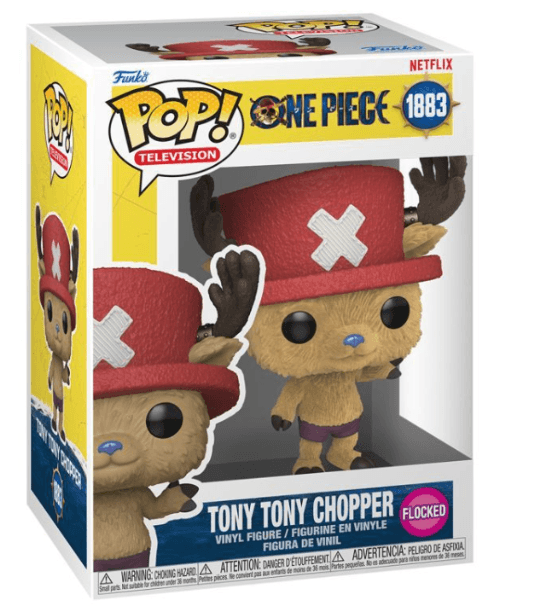 Funko - POP! - One Piece (Netflix) – Tony Tony Chopper flocked Vinyl‑Figur ca. 11cm
