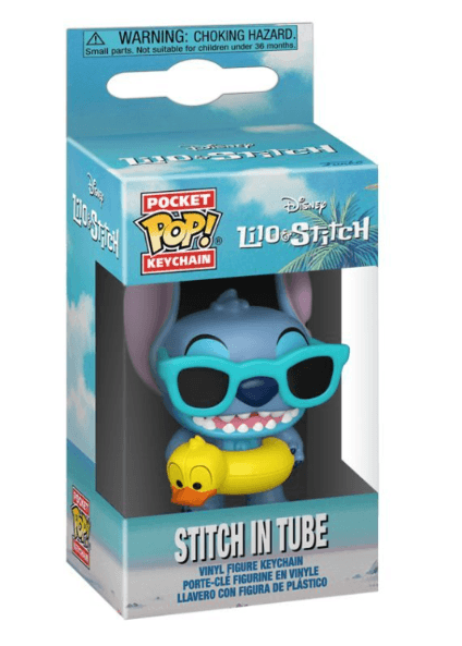 Funko - POP! - Lilo & Stitch POP! Keychain – Stitch im Schwimmreifen Vinyl‑Schlüsselanhänger ca. 10cm