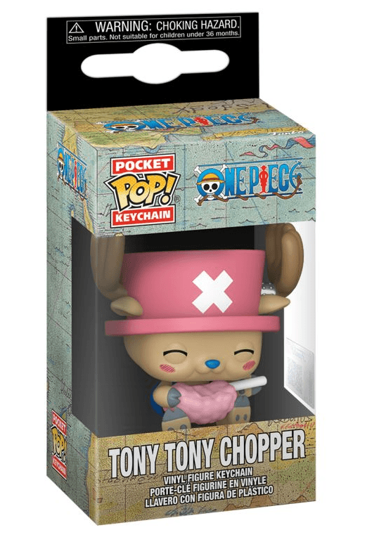 Funko - POP! - One Piece - Chopper with Cotton Candy Keychain