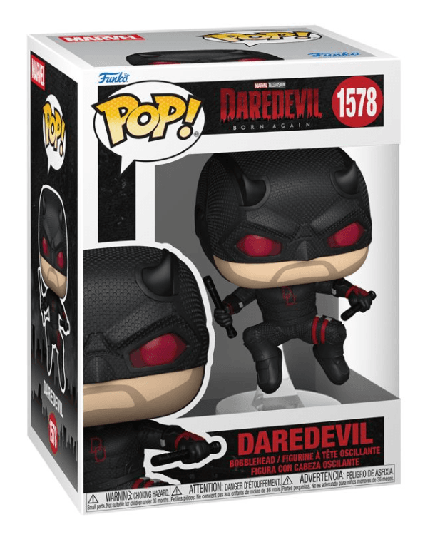 Funko - POP! - Daredevil: Born Again - Daredevil (Black Suit) Vinyl