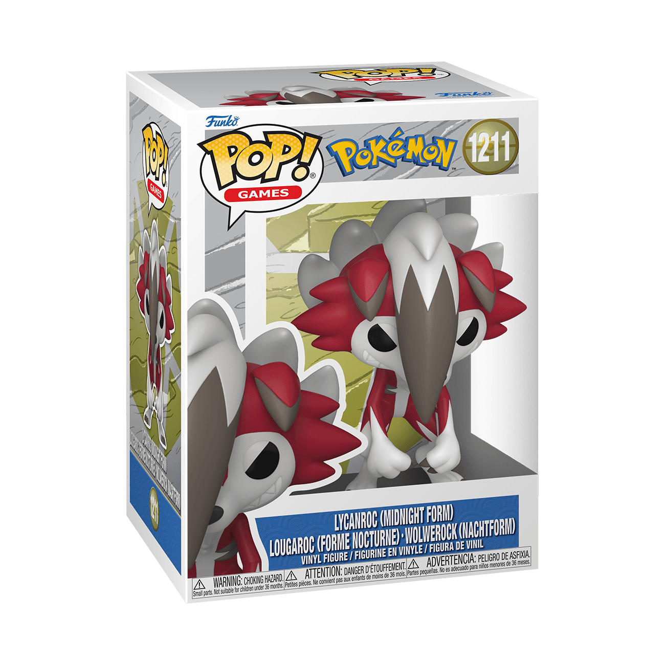 Funko - POP! Games - Pokémon - Wolwerock Nachtform Vinylfigur