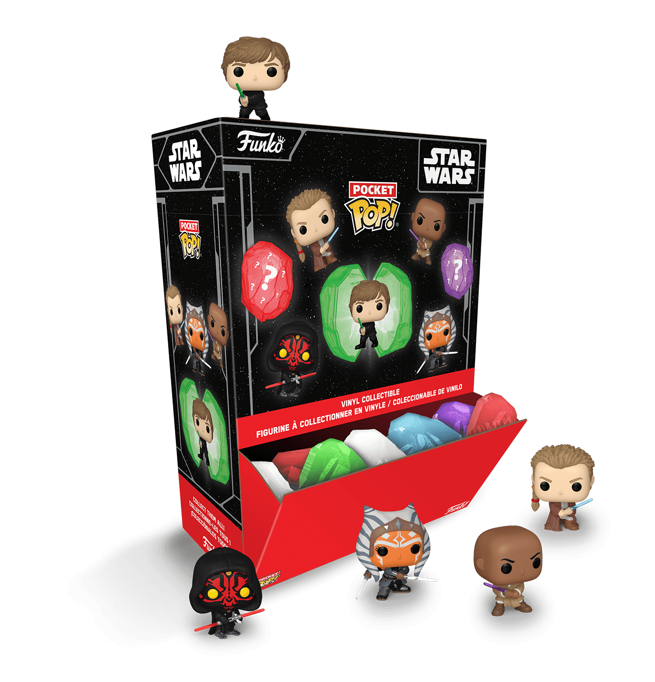 Funko Pocket POP! Star Wars – Kyber Crystals Mystery Display mit 12 Figuren