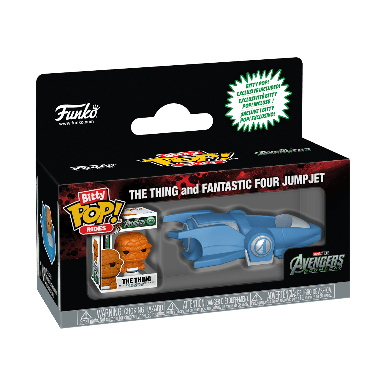 Funko Bitty POP! Ride Marvel Avengers: Doomsday The Thing & Fantastic Four Jump Jet