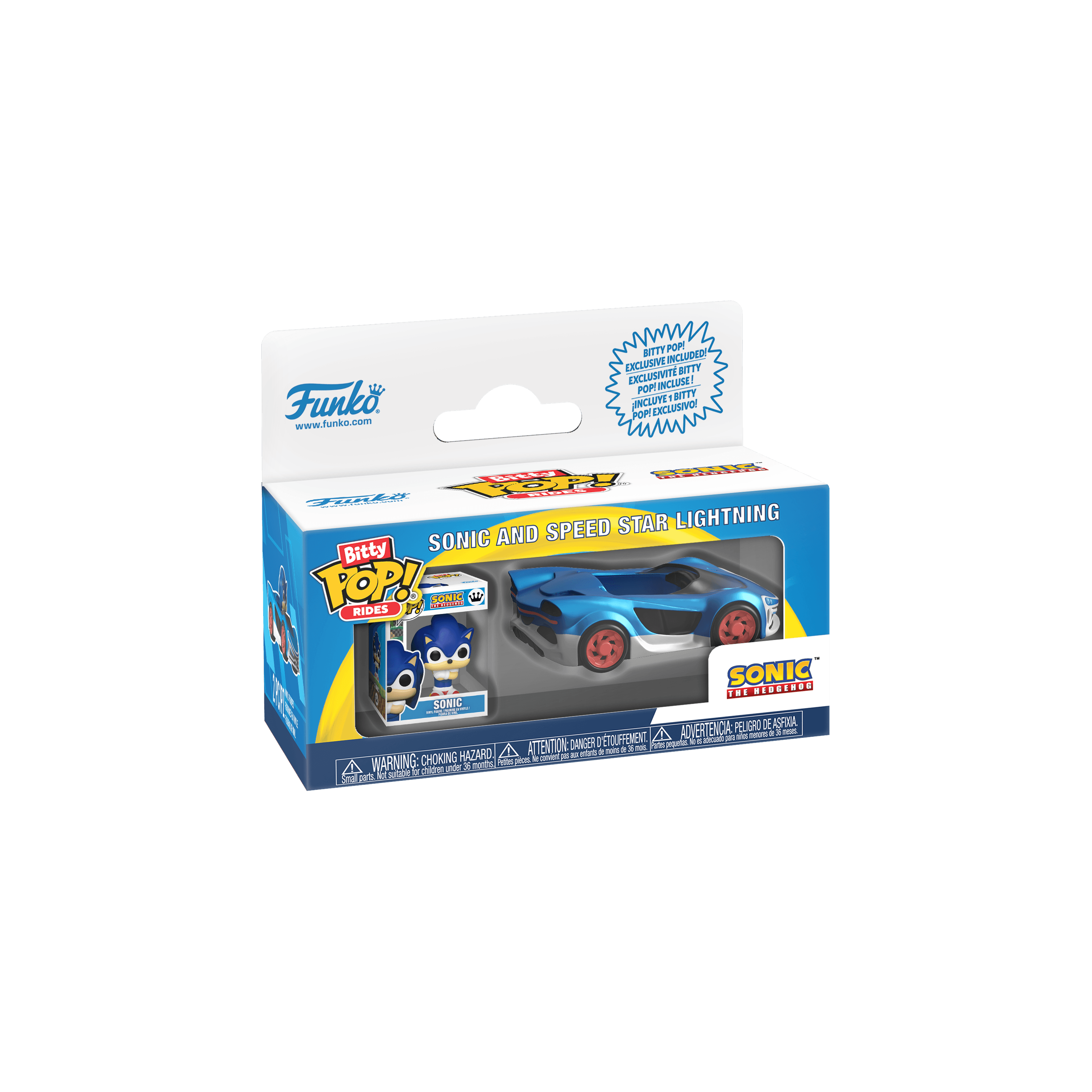 Funko Bitty POP! Ride Sonic and Speed Star Lightning Mini-Vinylfigur
