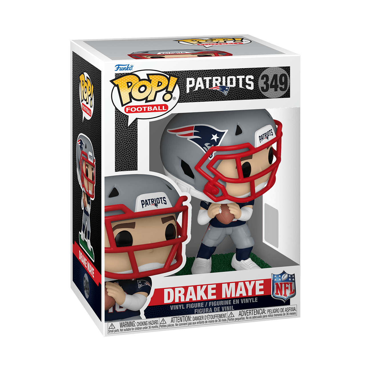 Funko POP! NFL New England Patriots Drake Maye Vinylfigur