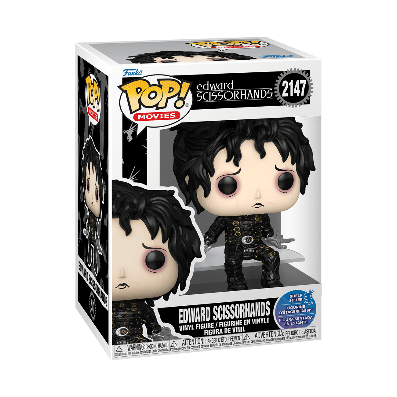 Funko POP! Movies Edward mit den Scherenhänden – Edward sitzend, Vinylfigur