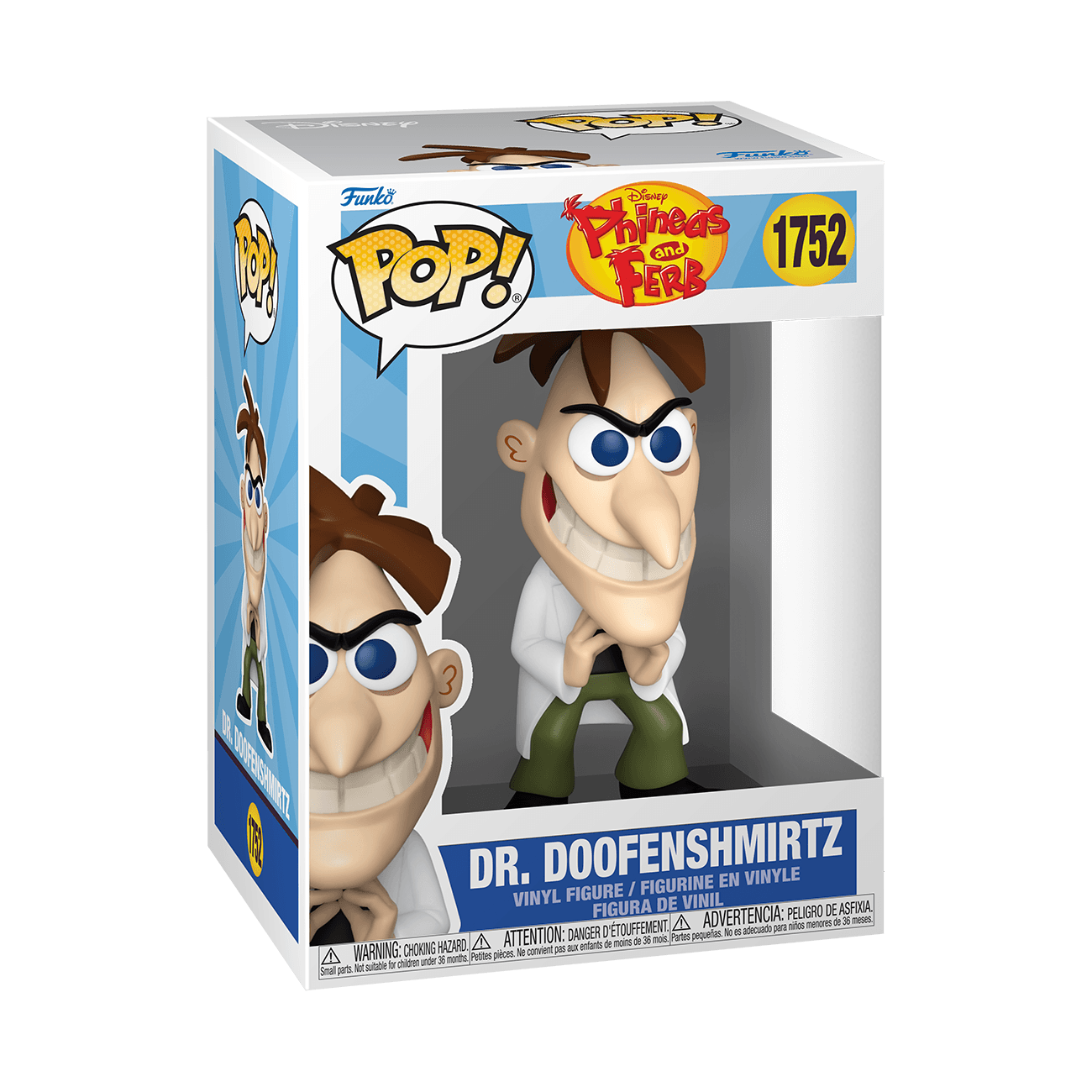 Funko POP! Disney Phineas and Ferb Dr. Doofenshmirtz 1752 Vinyl-Sammelfigur