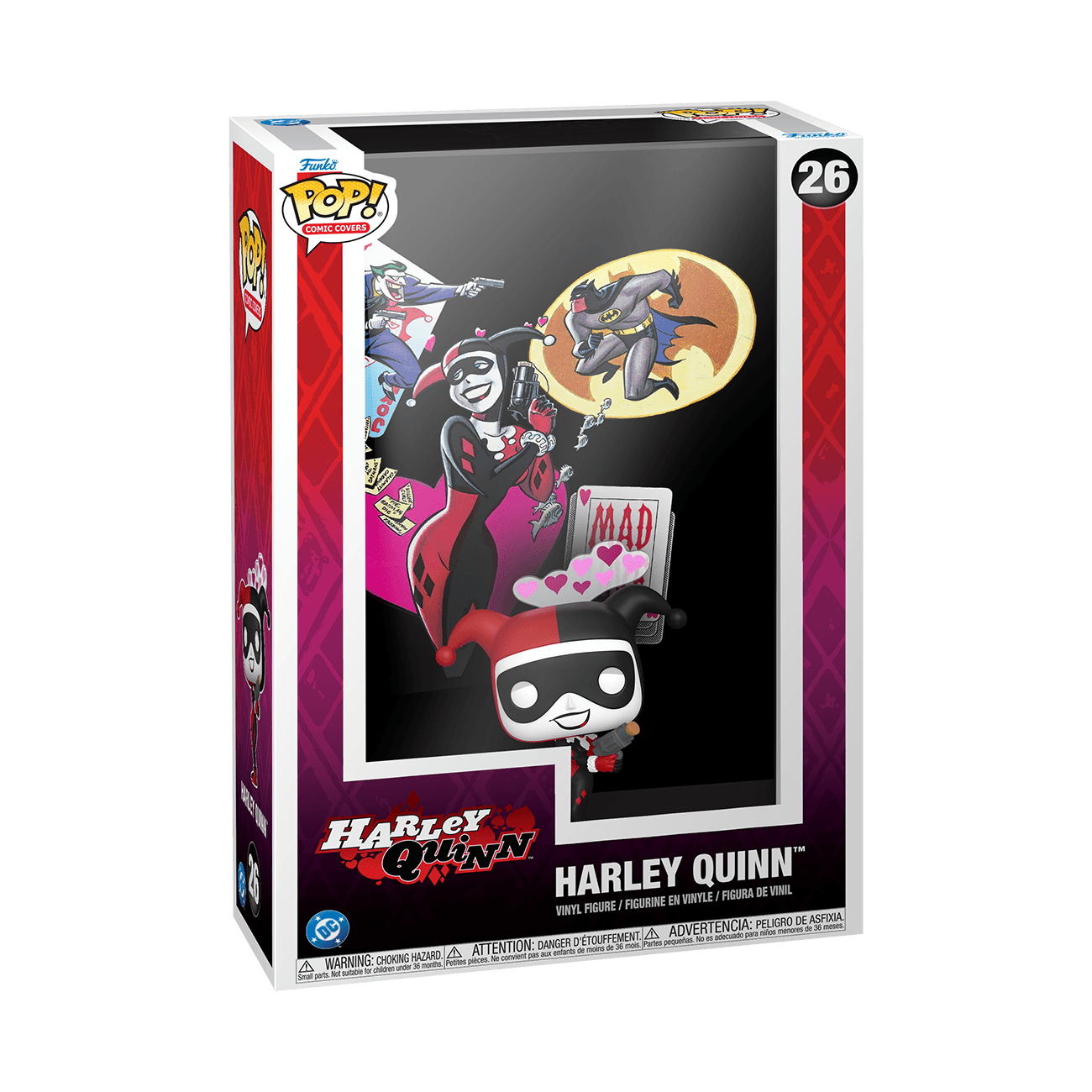 Funko POP! Comic Cover DC Batman Adventures Mad Love Harley Quinn Figur 26