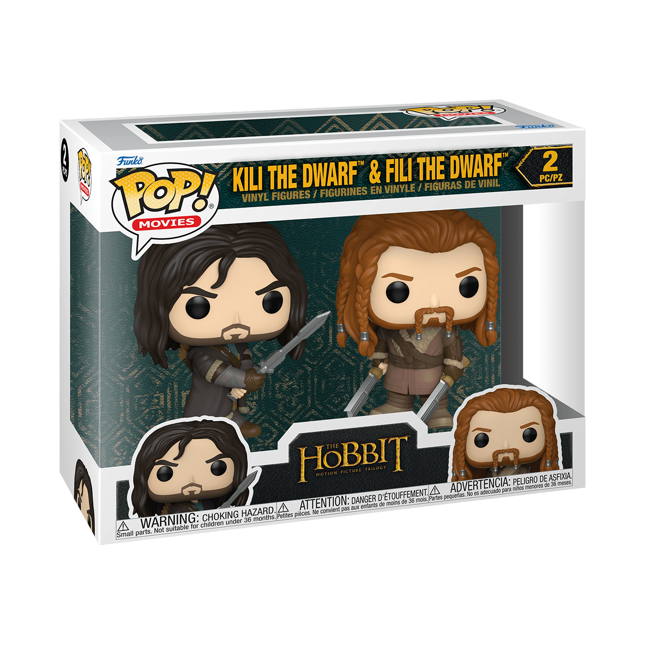 Funko POP! Movies Der Hobbit Kili & Fili 2er-Pack Vinylfiguren ca. 10,2 cm