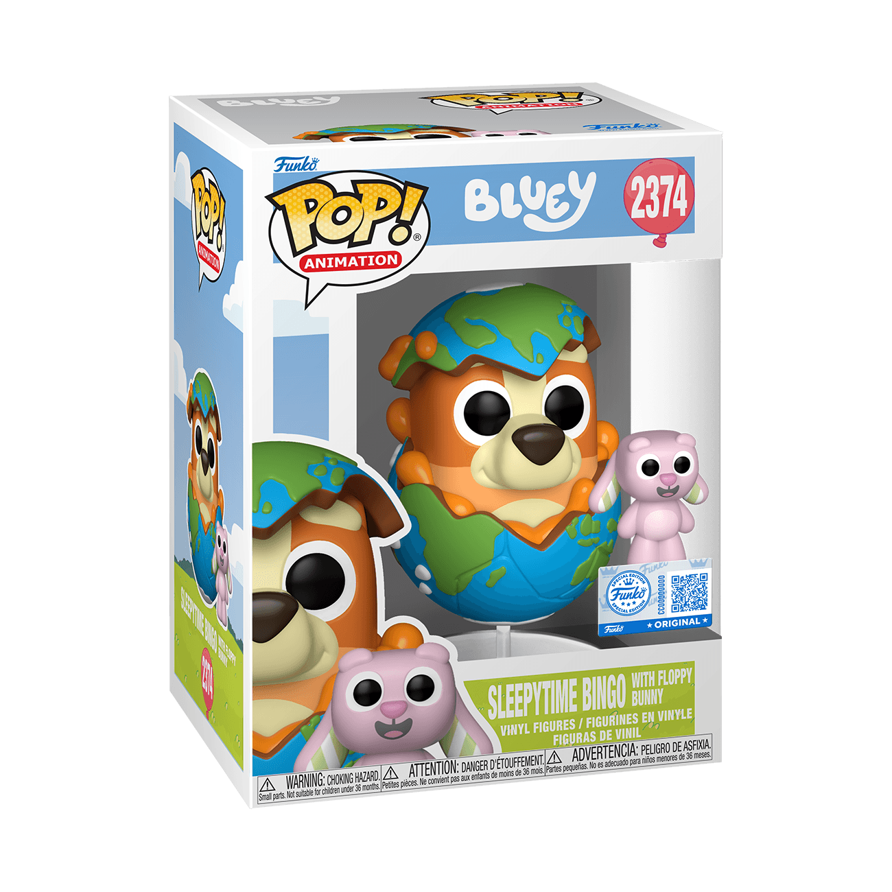 Funko POP! & Buddy Bluey Sleepytime Bingo with Floppy Bunny #2374