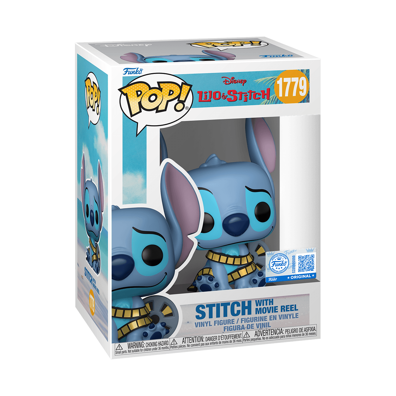 Funko POP! Disney Lilo & Stitch Stitch with Movie Reel Vinylfigur