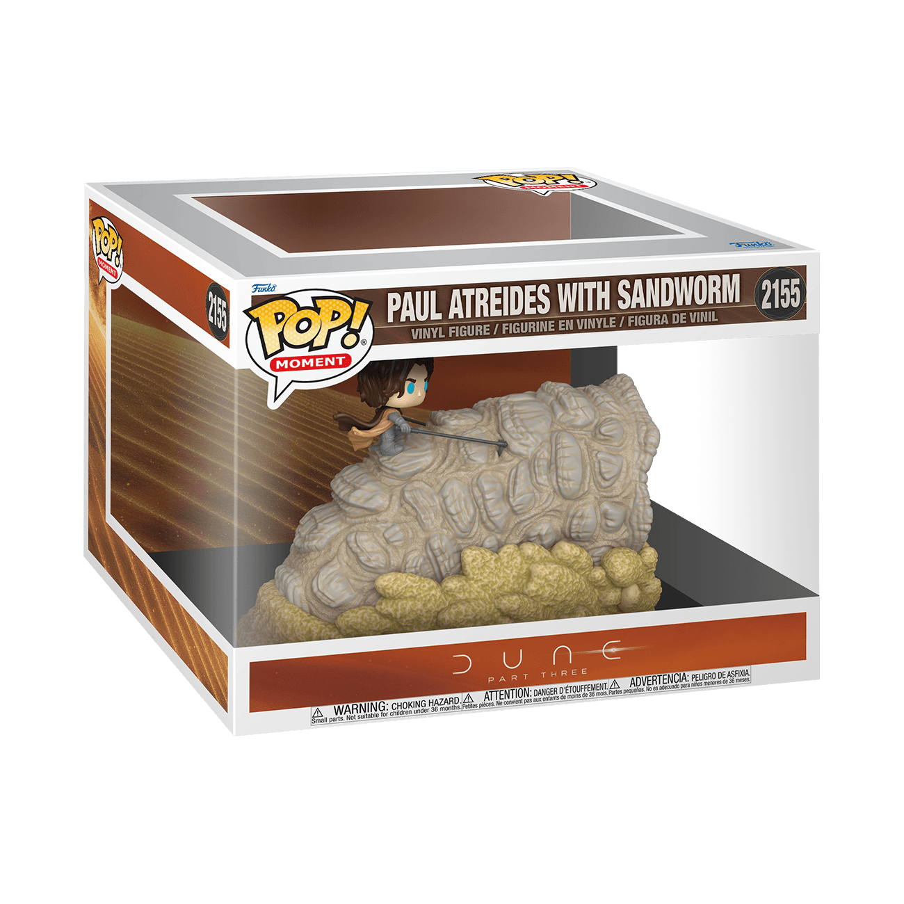 Funko POP! Moment Dune: Part Three Paul Atreides mit Sandwurm Vinyl-Sammelfigur Nr. 2155