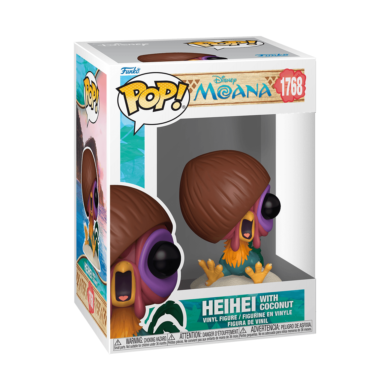 Funko POP! Disney Vaiana Hei Hei mit Kokosnuss