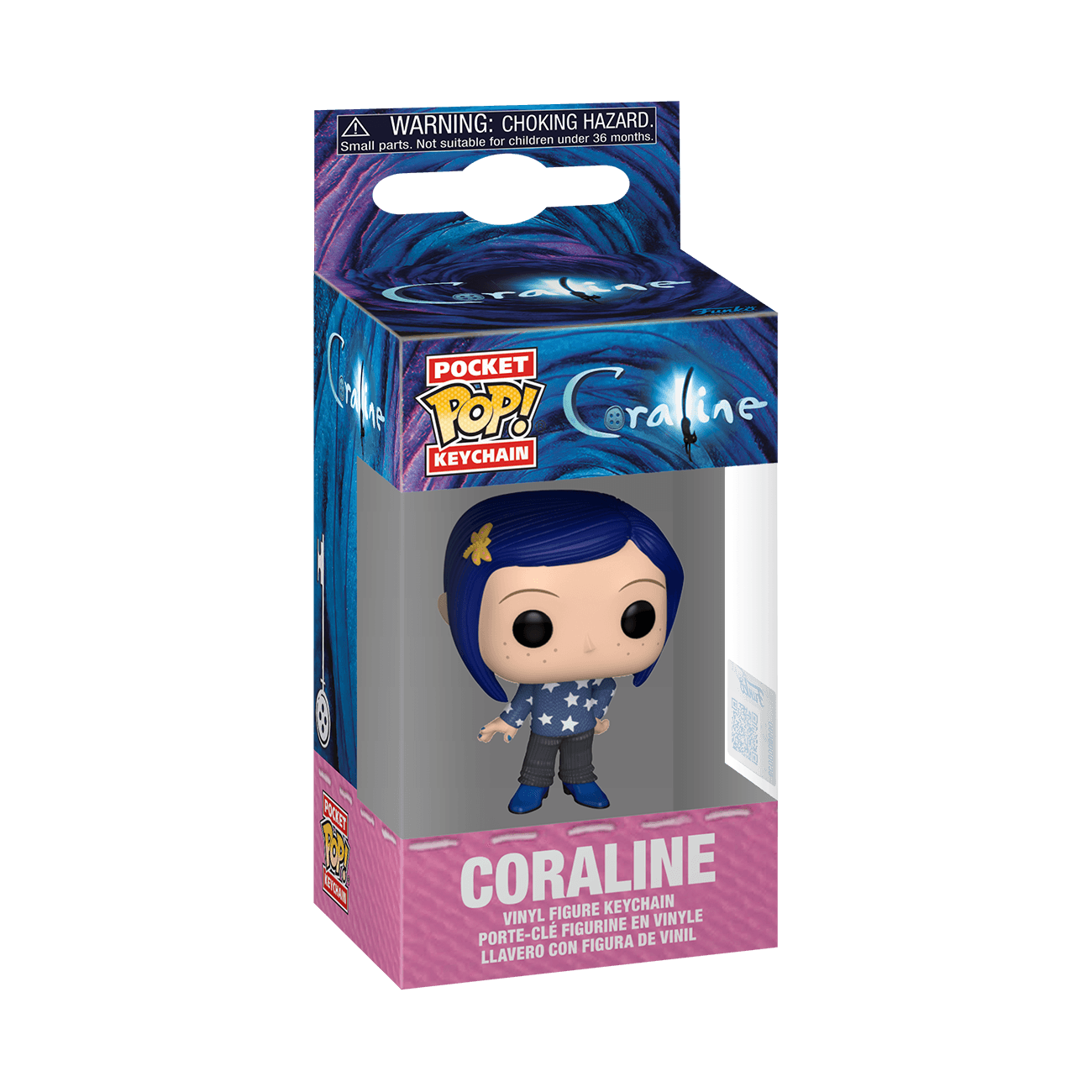 Funko POP! Keychain Coraline im Sternpullover Vinyl-Schlüsselanhänger