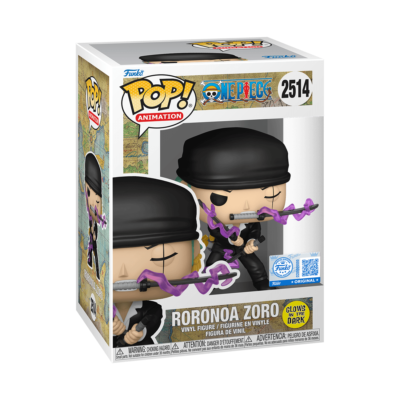 Funko POP! One Piece Pop! Roronoa Zoro (Dressrosa Arc) (Glow)