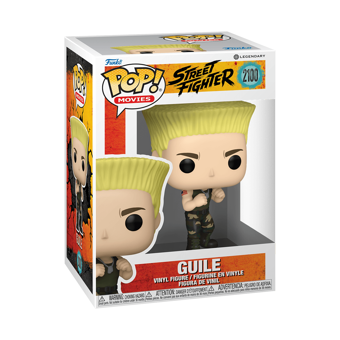 Funko POP! Movies Street Fighter Guile Nr. 2100 Vinyl-Sammelfigur