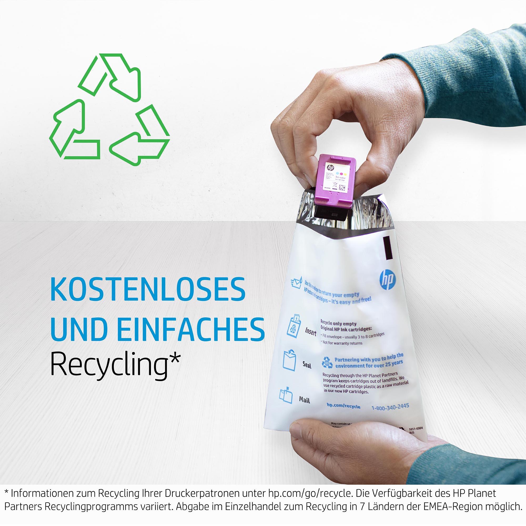 Produktbild hp 62 2er-Pack Schwarz&Cyan/Magenta/Gelb Original Druckerpatronen N9J71AE 5 von 8