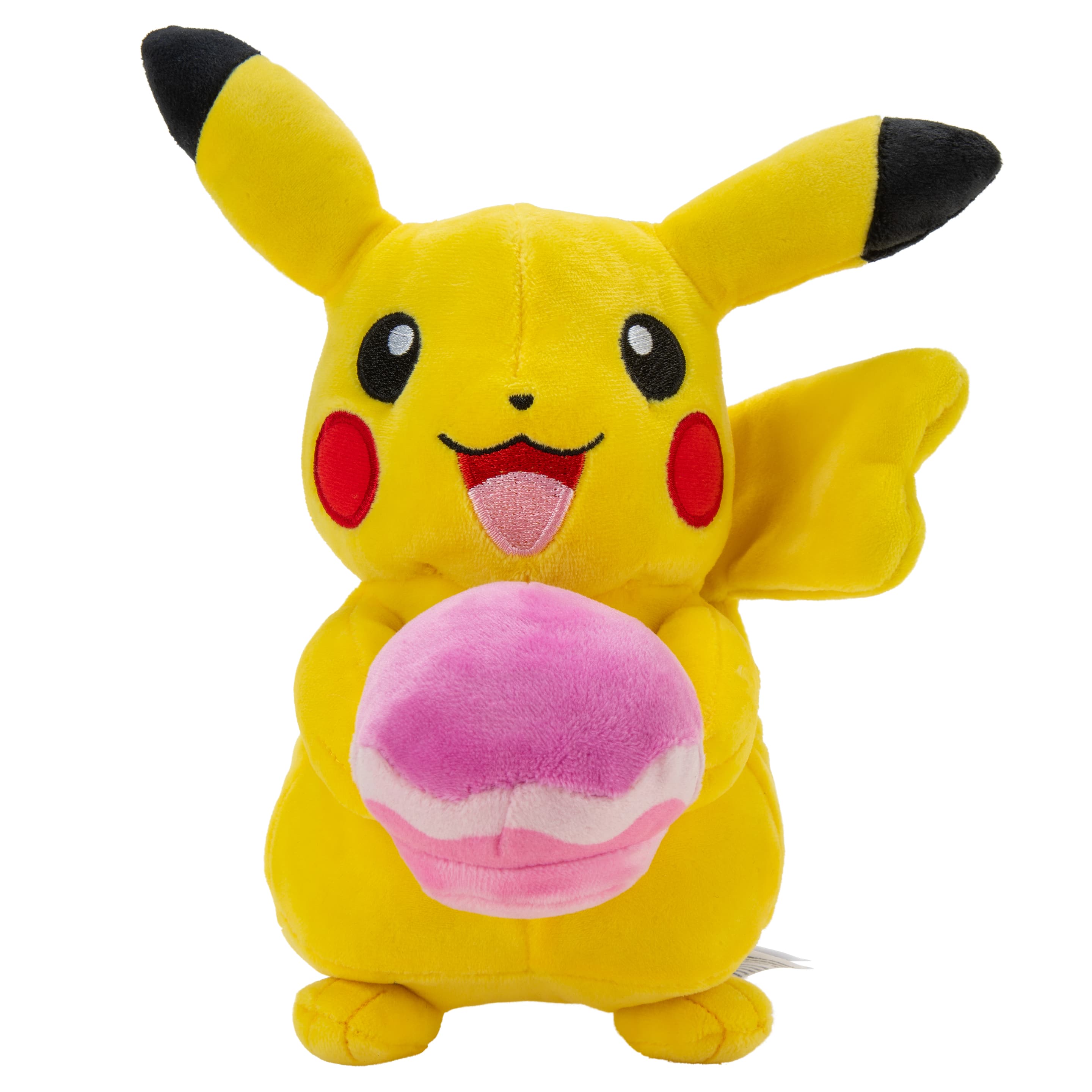 Pokémon Pikachu mit Poké Puff Windbeutel, Plüsch 20cm
